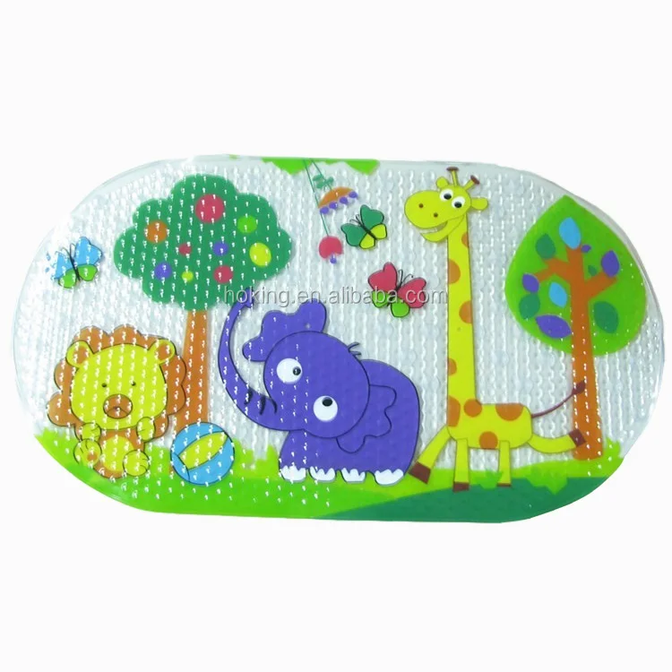 PVC anti-slip mat baby bath mat with suction cups