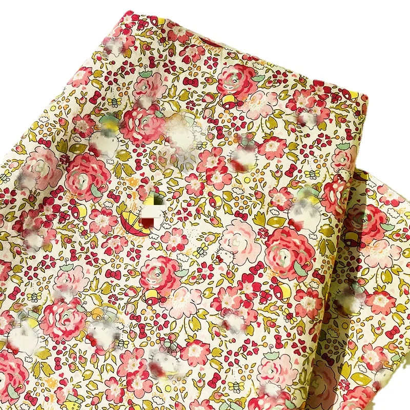 Коллекция 80S года, хлопковая ткань TissusnLiberty для детей Cat Japan Limited, Детская Ткань для шитья, платья, юбки, хлопковая Дизайнерская одежда 2021