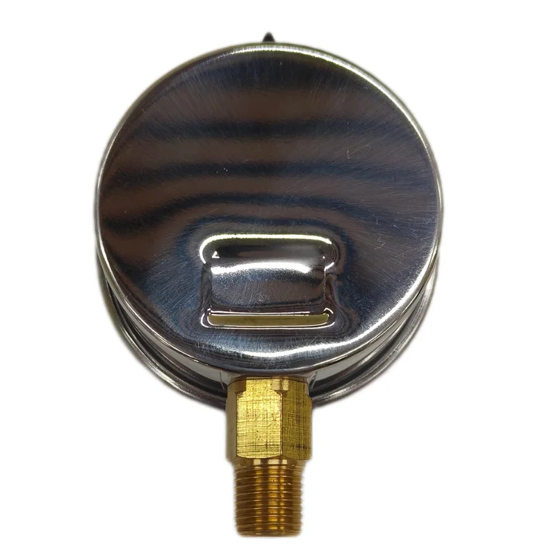 Stainless steel liquid water filled high pressure no leak 304 material BSP glycerin agriculture pressure gauge