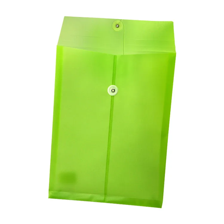 A4 Clear Plastic Paper File Bags Document Folder with String Tie Closure Envelope Case Storage Pouch for Office Supplies