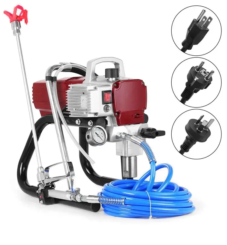 High Pressure 1500W Airless Paint Spray Gun Adjustable Sprayer Machine