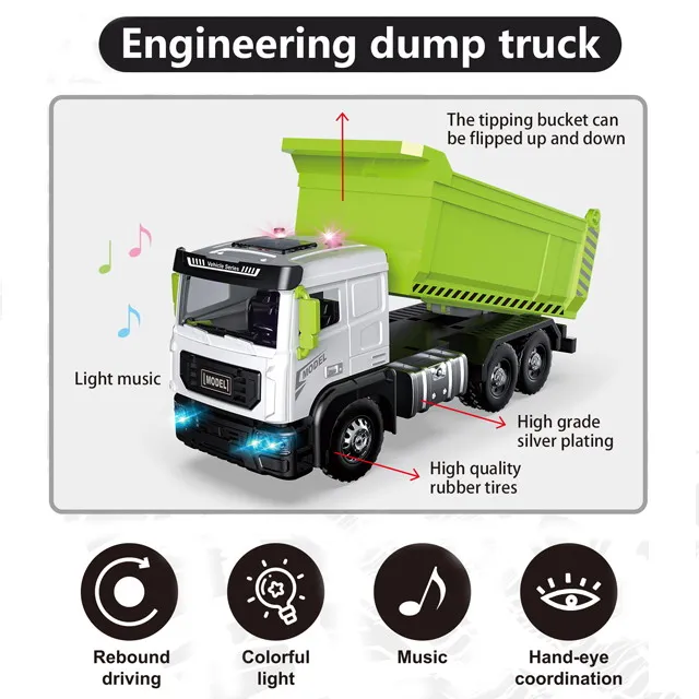 Alloy Educational Toys Dump Truck