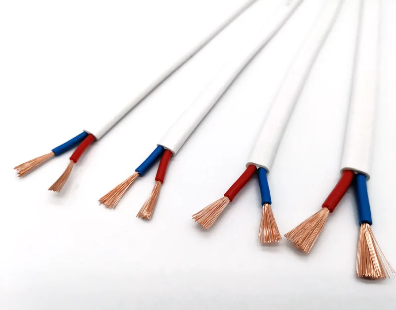 cavo electrico Rvvb 0.75mm2 2/3cores 300/500v Pure Copper Pvc Electric wire Cable electric wire flat cord