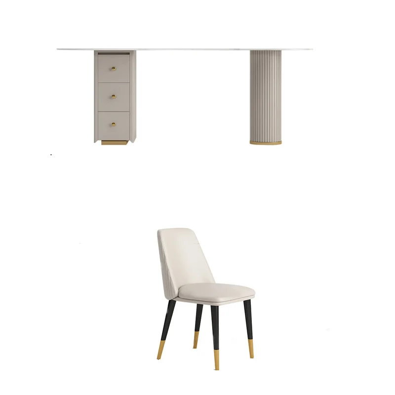 Wholesale modern SINTERED STONE boss office desk beauty salon computer desk medical beauty receiving table consulting table