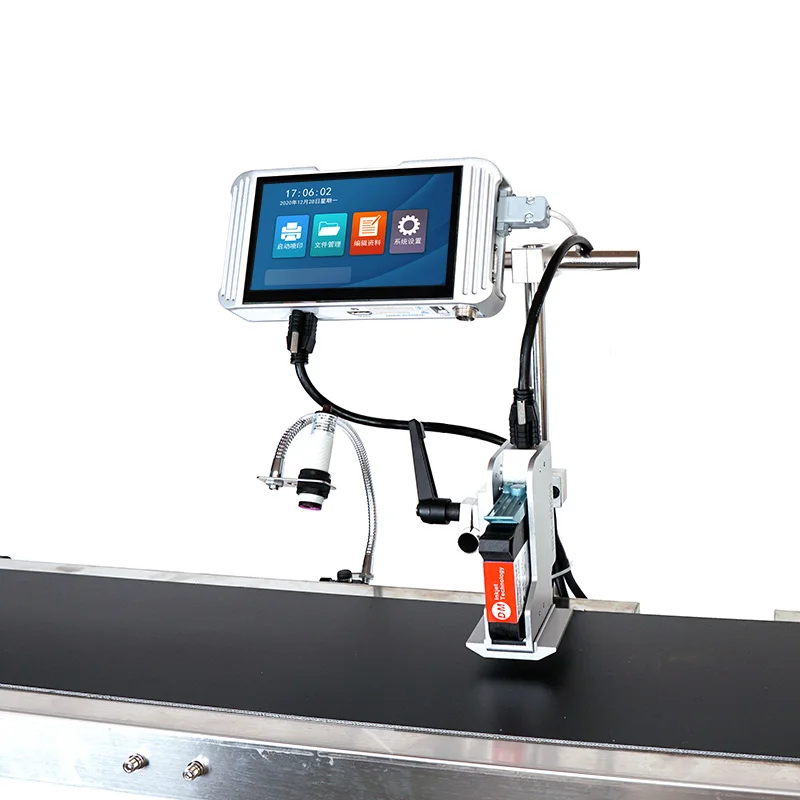 Original Printing Machine Coding Plastic Bottle Batch Inkjet Printer With Conveyor
