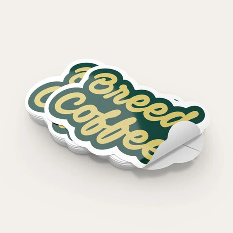 Custom logo printing personaslized die cut stickers
