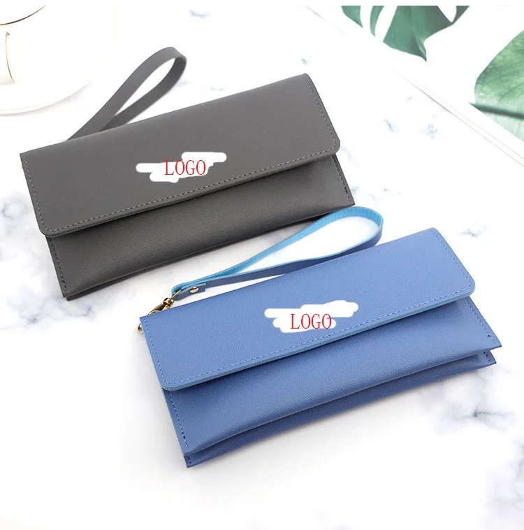 Factory Wholesale New Luxury Fashion RFID Ladies Card Holder PVC Long Women wallet