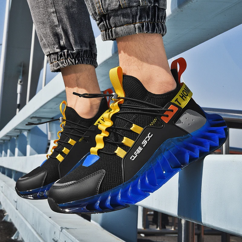 2021 sneaker produced Breathable Light TPU Running Men Shoes heighten shoes for men sport running walking Style Shoes