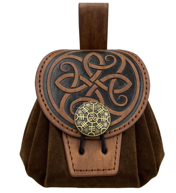 ecowalson  Medieval Punk Retro Waist Bag Renaissance Outdoor Belt Bag Wallet Travel Holiday Party  Cosplay Hanging Coin Purse