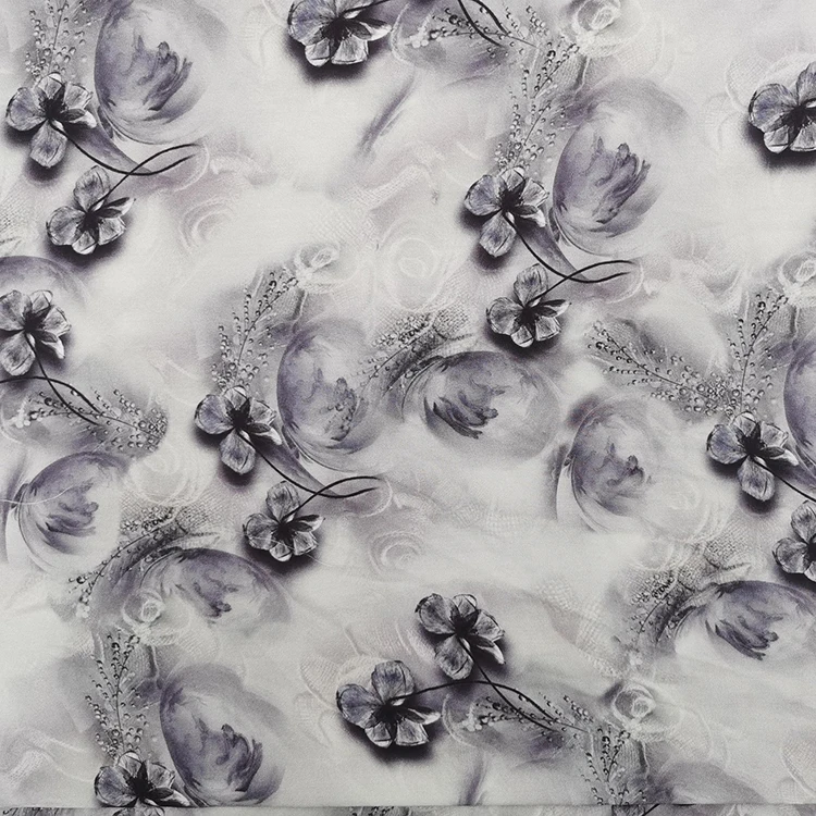 Hot Sales Polyester Flora Stain Printing Woven Chiffon Soft Dress Fabric Digital Printed For Women Clothing