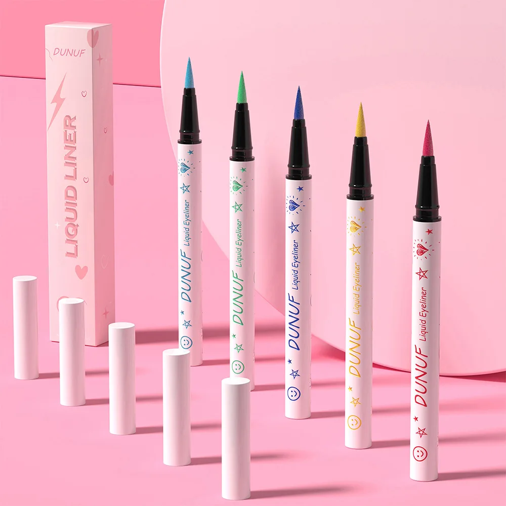 12 Colors Multichrome Eye Liner Long Lasting Waterproof matte Colorful Chameleon Eyeliner Pencil Velvet Liquid Eyeliner