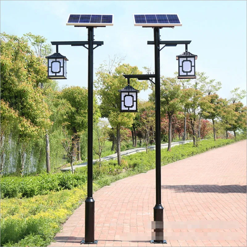 garden light Outdoor 3 meters landscape light led park district waterproof retro lantern Chinese antique solar energy