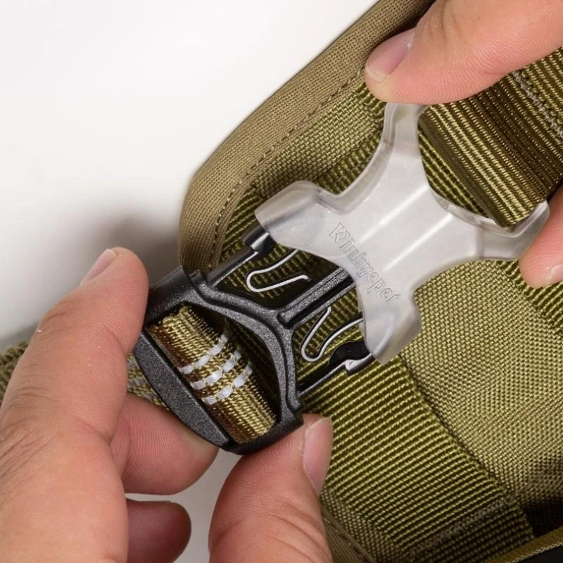 Winhye Reflective Harness Adjustable Dog Harness with Saddle Bag Waterproof Outdoor  Product