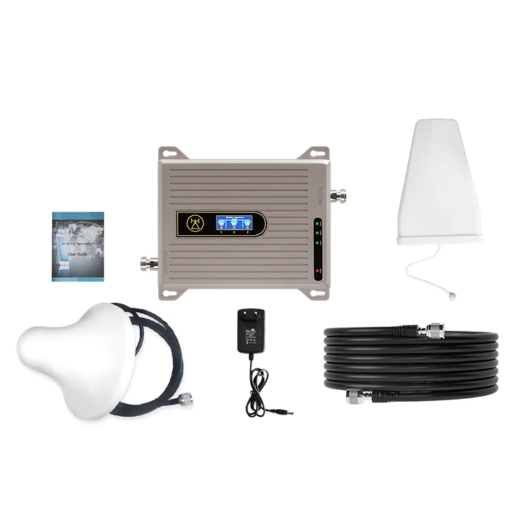  Mobile Signal Booster Three Band Gsm Repeater 2G 3G 4G 900 1800