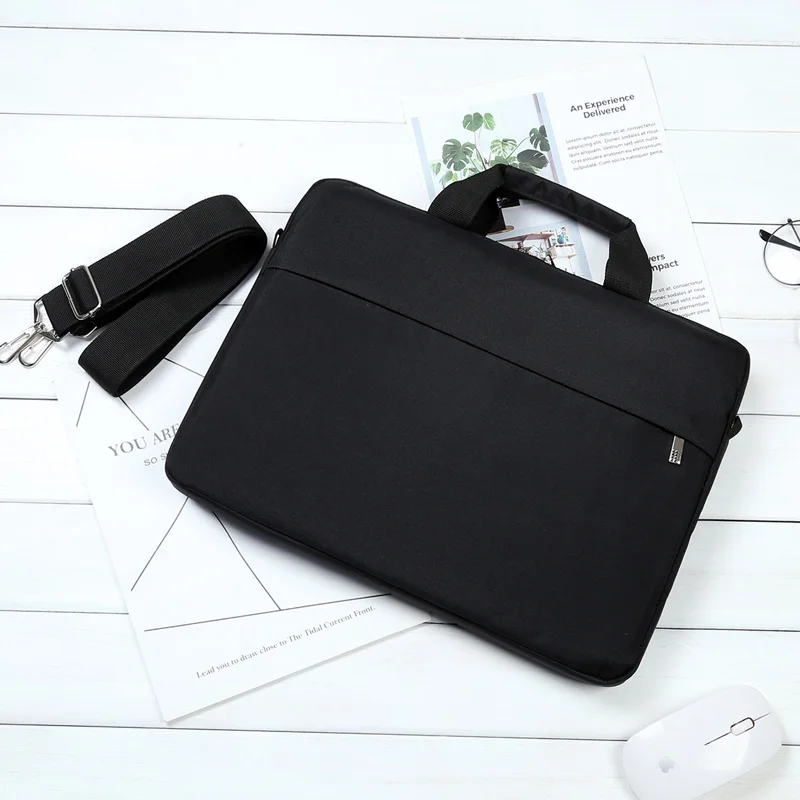 Black Laptop and Tablet Briefcase, Business Free Sample Laptop Bag