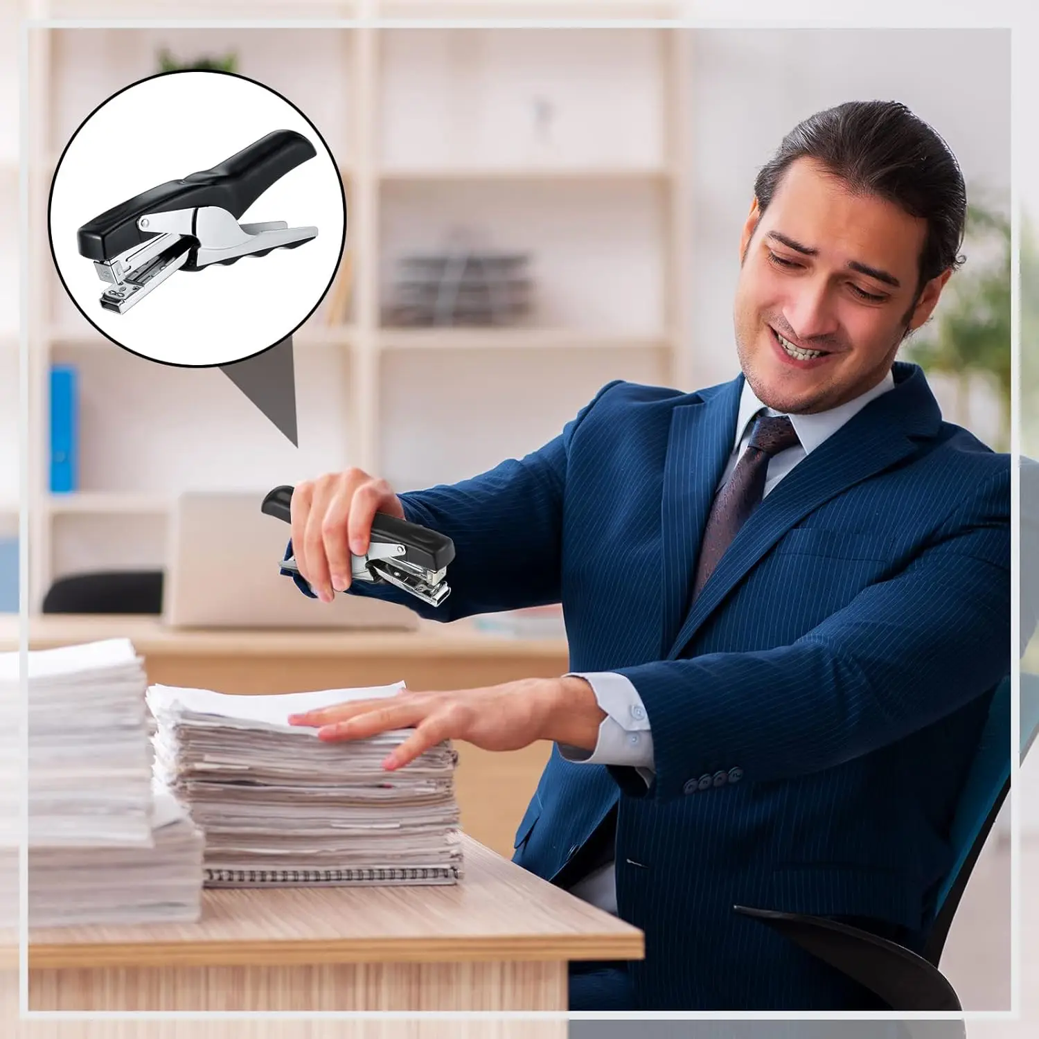 The Heavy Duty Plier Stapler,Hand Held Stapler for Office