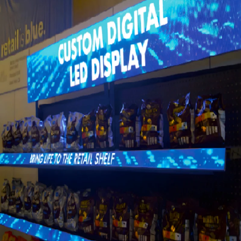 Small Pitch p1.25 p1.87 Supermarket Shelves Display LED Video Screen Shelf Ads Display Screen
