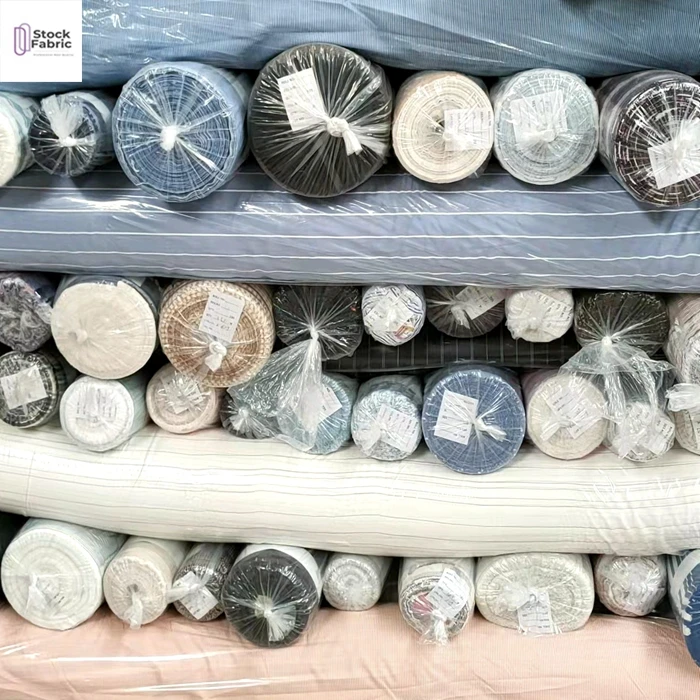 Shaoxing textile woven 100% cotton yarn dyed stripe check bale of mixed fabric stock lot by kg