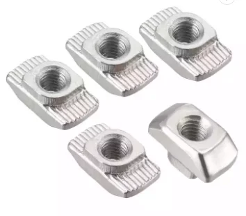 China factory M4 M5 M6 M8 Stainless Steel T Slot Nut Hammer Head Fastener Nut for Aluminum Profile T Nuts
