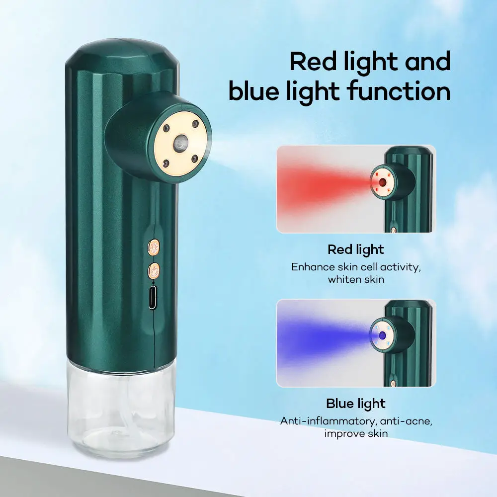 Lady New Portable Oxygen Injector Facial Skin Moisturizing Nano Mist Sprayer Face Steamer Makeup Airbrush Water Oxygen Injector