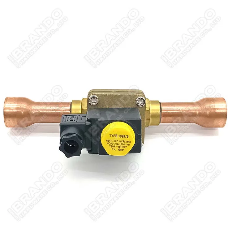 1-1/8' 1099/9 ODF Solder Brass Refrigeration Solenoid Valve For Air Condition 12V 24V 110V 220V DC AC