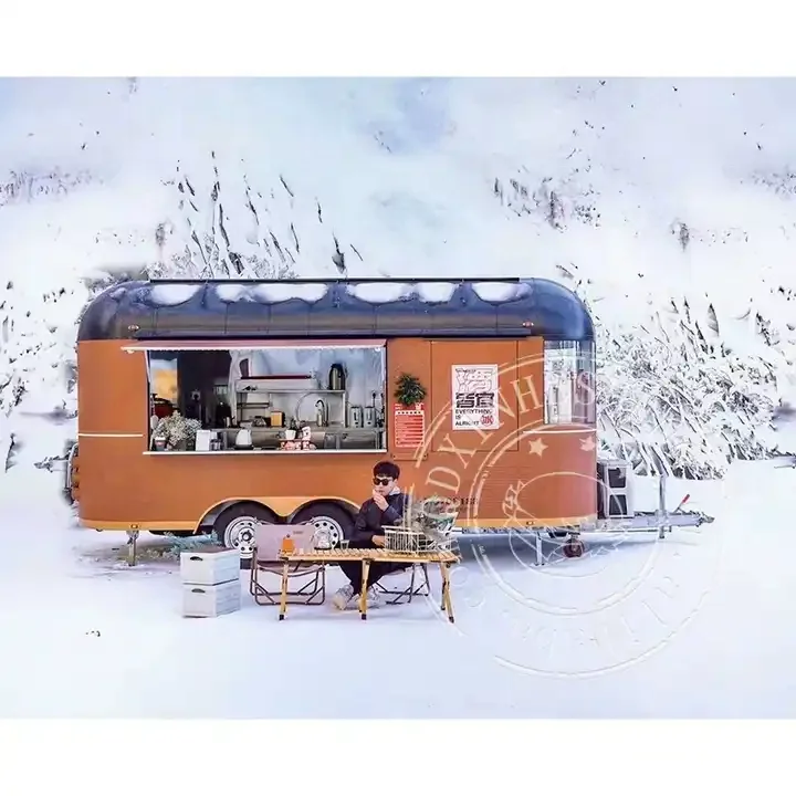 16ft Meets American Standard Mobile Multifunctional Food Cart DOT certification food trailer Custom Food Truck