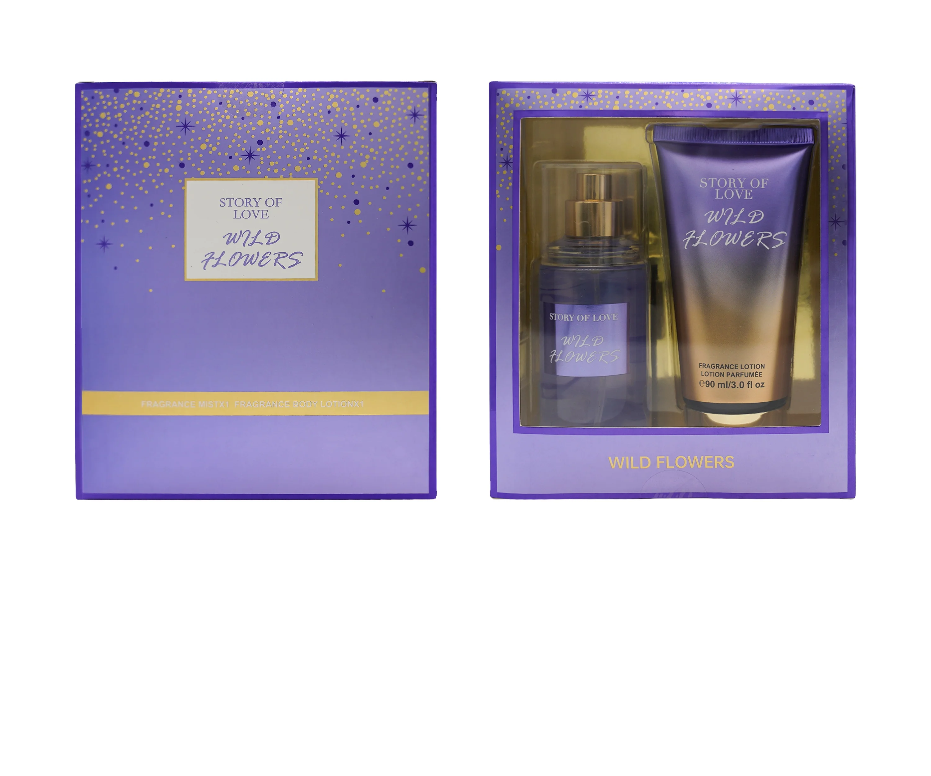 BTM028 90ml body fragrance lotion 88ml body perfume romantic different flavors high-quality Christmas gift boxes