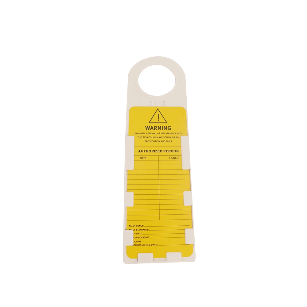 
High quality PVC holder and ABS card plastic scaffolding tag scaffold holder tag 