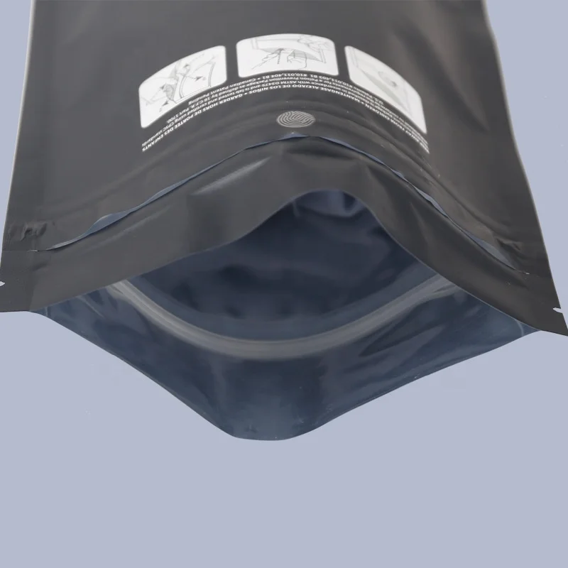 PPPA Compliant CRP Reusable Zipper Top BOPP VMPET PE 240microns Nut & Powder Packaging Child-Resistant Mylar Bags for Tea