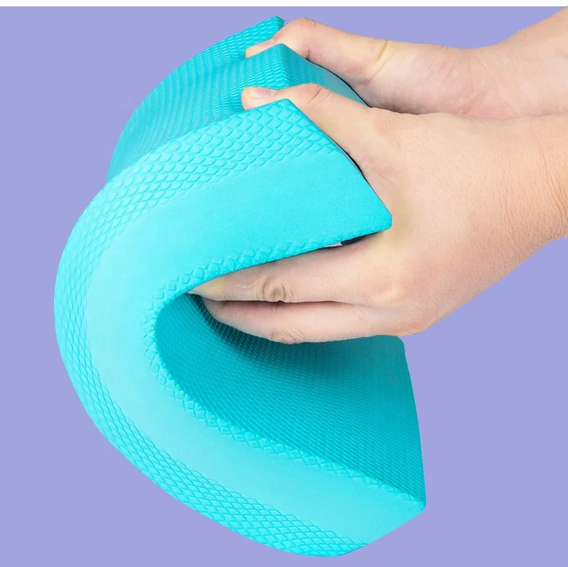 Gym Gymnastic Fitness Equipment Massage Thick Black Soft Somatosensory Cushion Exercise Dynamic Wholesale Yoga Tpe Balance Pad