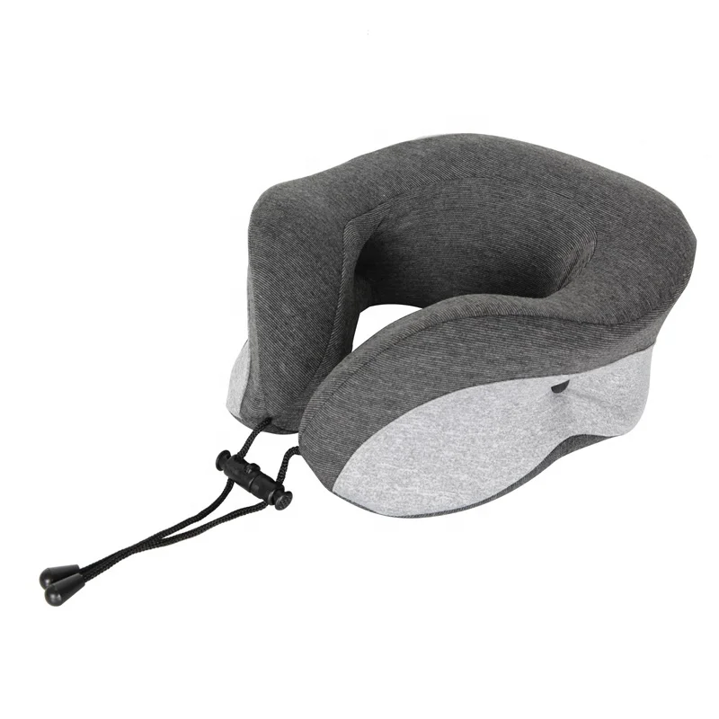 Outdoor Ergonomic Soft Slow Rebound Space Massage Memory Foam Solid Neck Cervical Healthcare U Shape Neck Travel Pillow