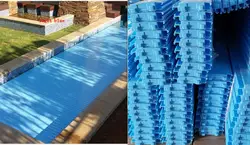 Rectangle inflatable clear pool cover  outdoor used pool cover winter pool cover