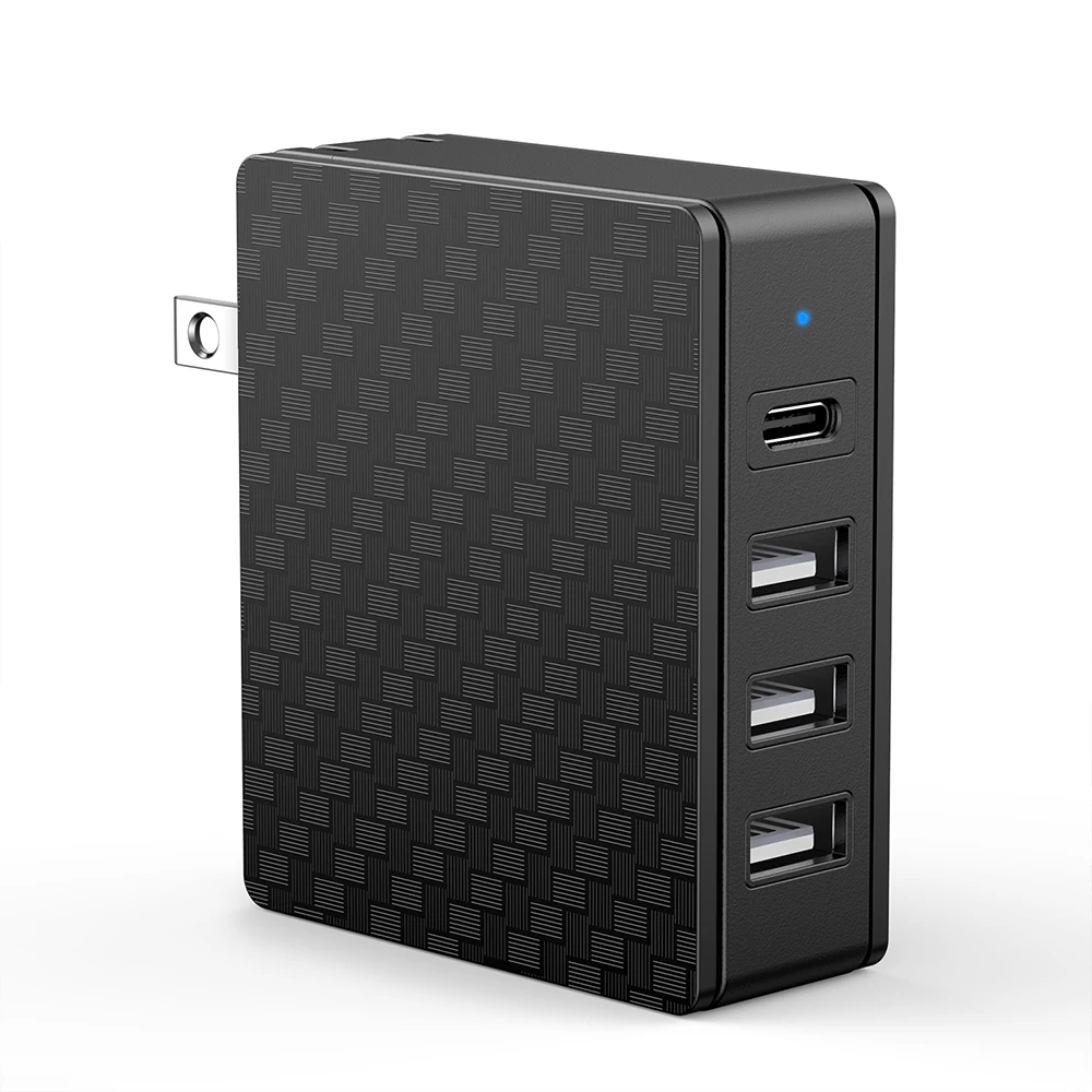 
USB C Charger SChitec 4 Port 33W Wall Charger Type-C Port With Power Delivery for Mobile Phone 