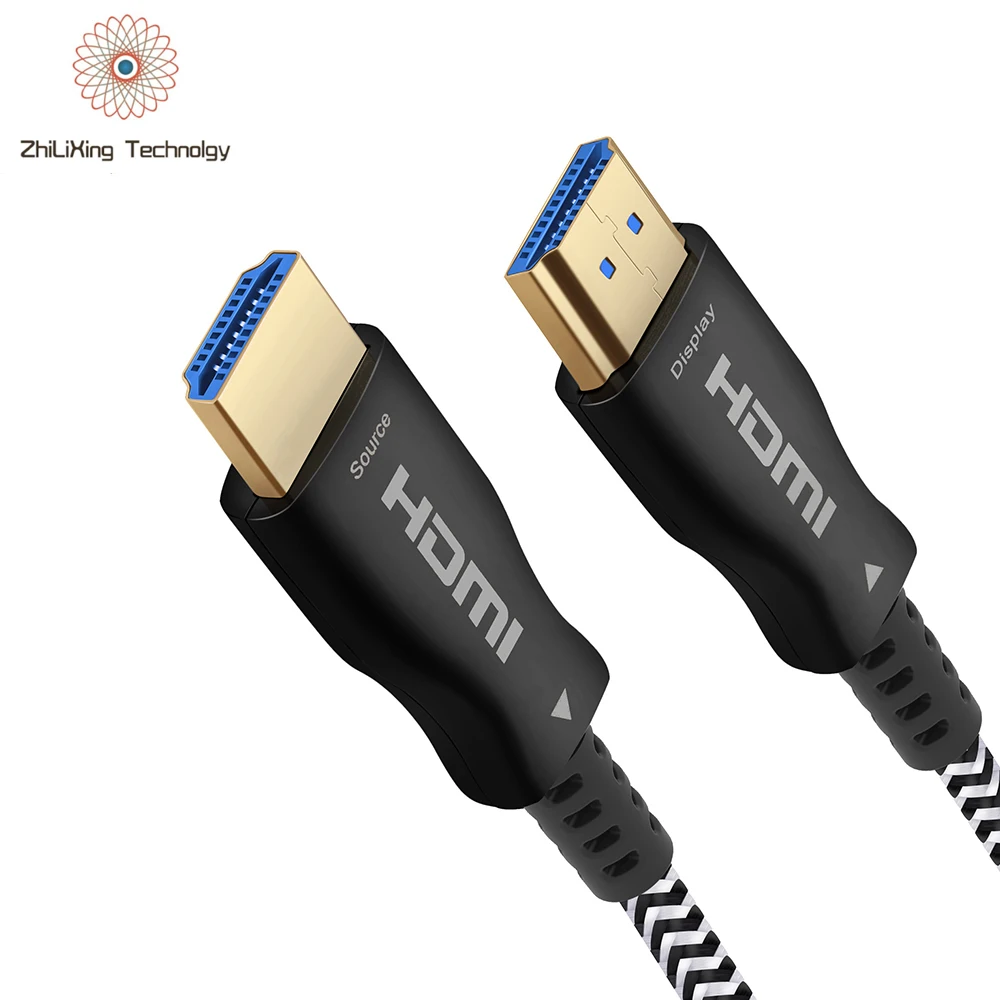 Fiber optic 8K HDMI cable 100M/330ft OM3 Kevlar extension HDMI 2.1 cable support 48Gbps 8K@60HZ 4K@120HZ AOC 50ft 50m 66ft 98ft