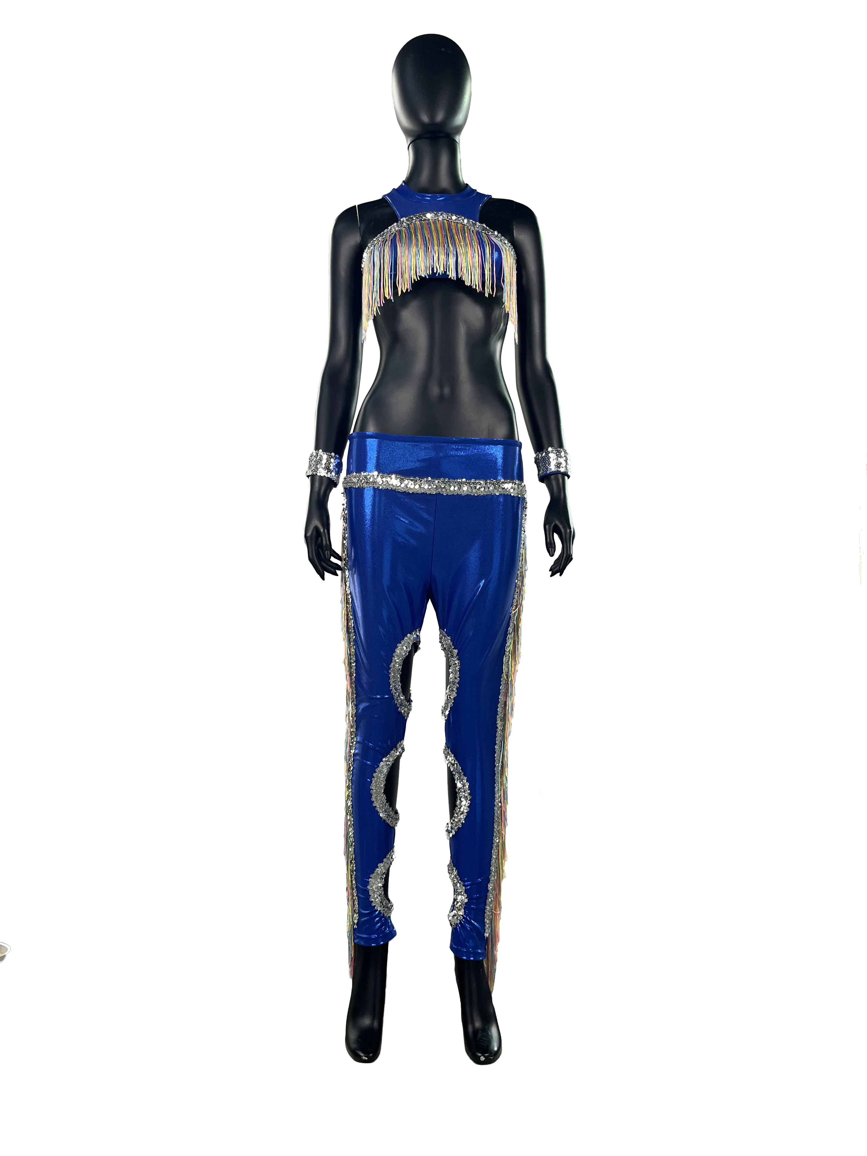 Custom Sublimation Tassel Majorette Dance Uniforms Polyester Tight Clothing  Rhinestones Sequins Dance Costumes