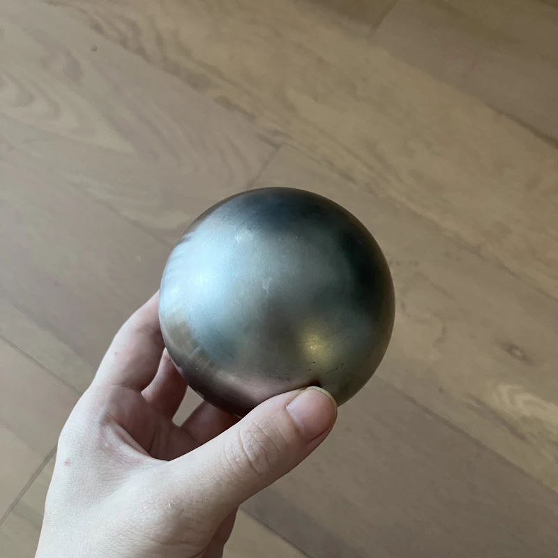 Wholesale customized 3 1/2 inch 89mm 90mm  raw surface stainless steel hollow metal sphere without polishing