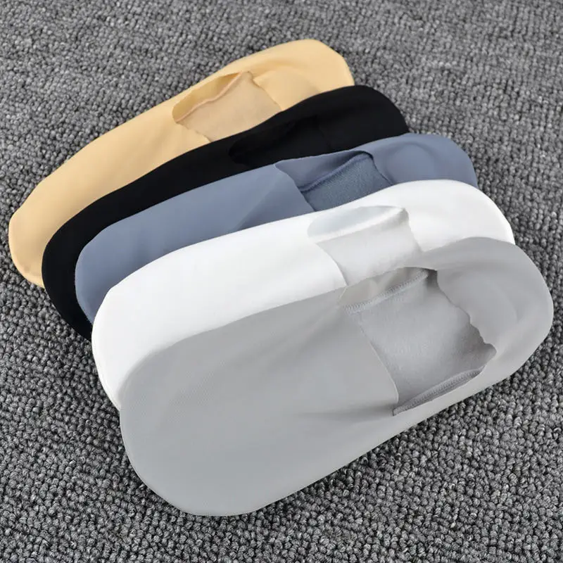 Новинка весна-лето 2021, стильные мужские носки-лодочки из вискозы, дышащие невидимые носки, Нескользящие хлопковые носки с неглубоким вырезом