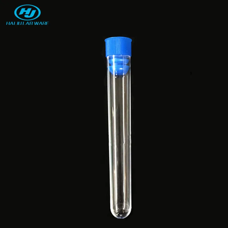 Лабораторные принадлежности HAIJU Пробирка для измерения крови невакуумная прозрачная пластиковая пробирка с