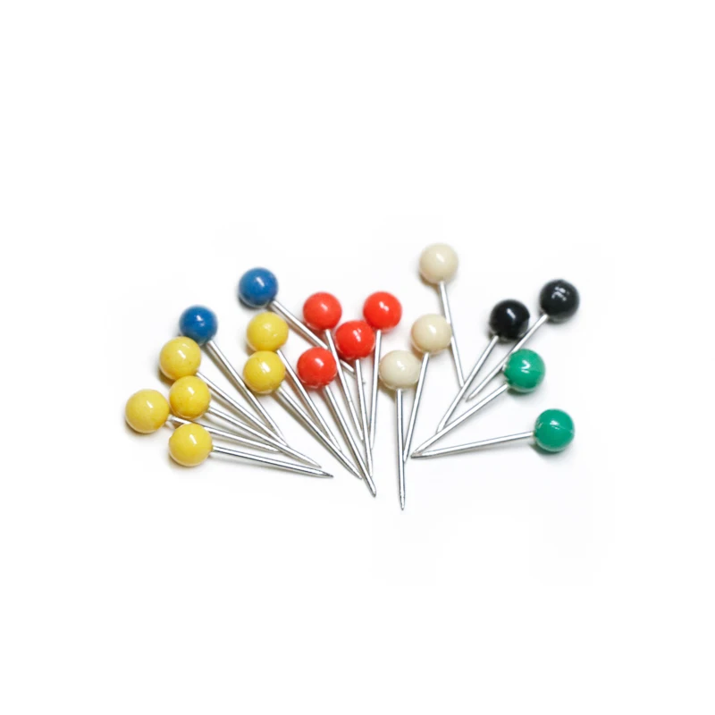 Colored Decorative Dressmaker Pearl Needle Pin