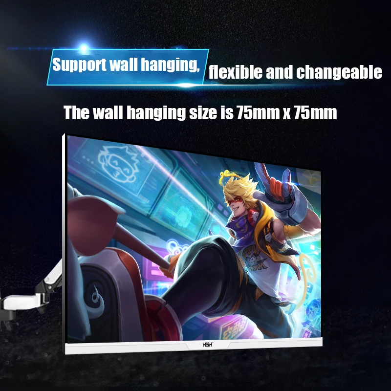HSH Wholesale 144/75hz lcd monitor 24inch Gaming monitor Wide Super-thin hd Computer Monitor