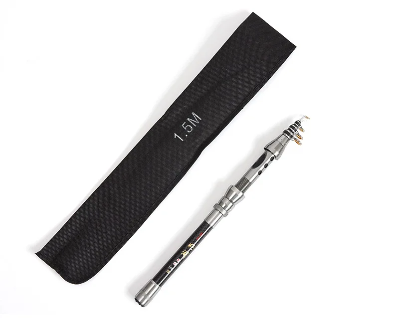 Amazon Hot Sale 1.5/1.8/2.1/2.4m Mini Sea Fishing Rod Portable Fly Carbon Fishing Rod