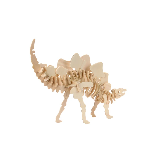 Educational 3D Wooden Dinosaur Puzzle Set: Perfect for Imaginative Jurassic Adventures and STEM Learning Fun