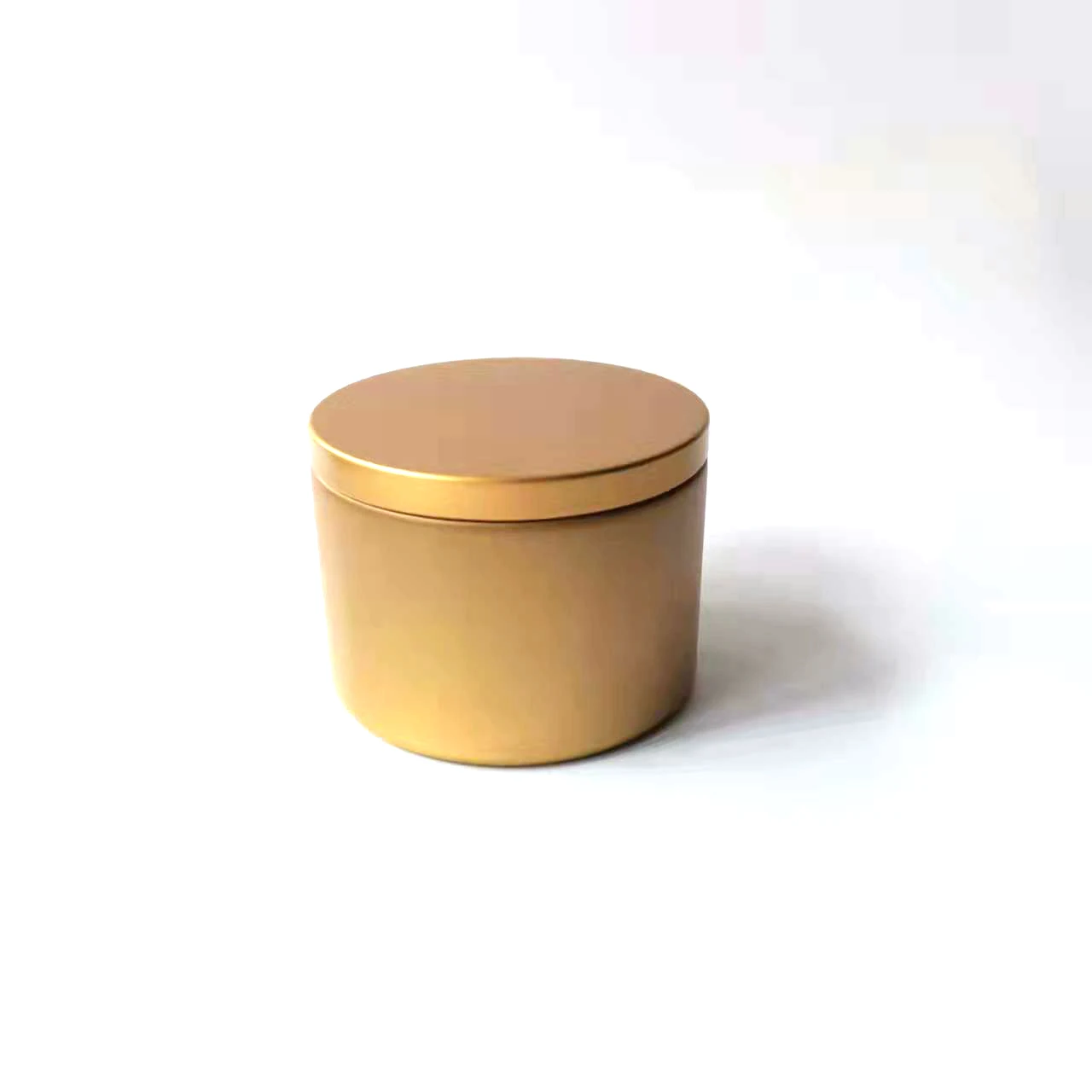 8 oz matte black silver tin can round gold tin can manufacture metal tin jars