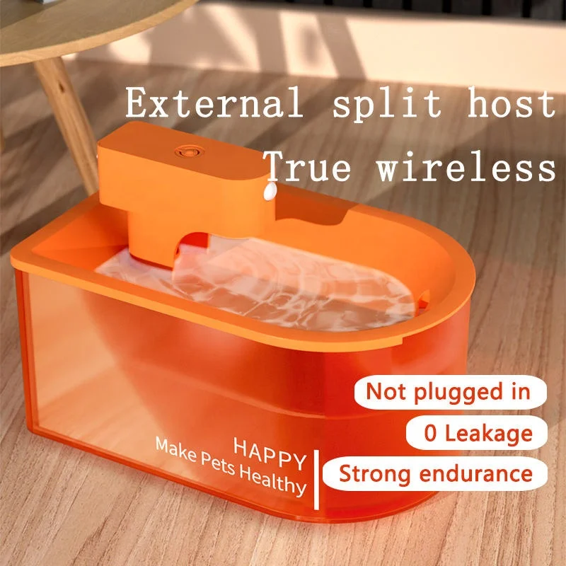 Cheap Smart pet 1.8l Large Capacity Power Saving Safe Energy-saving Wireless Induction Drinking Fountain Pet
