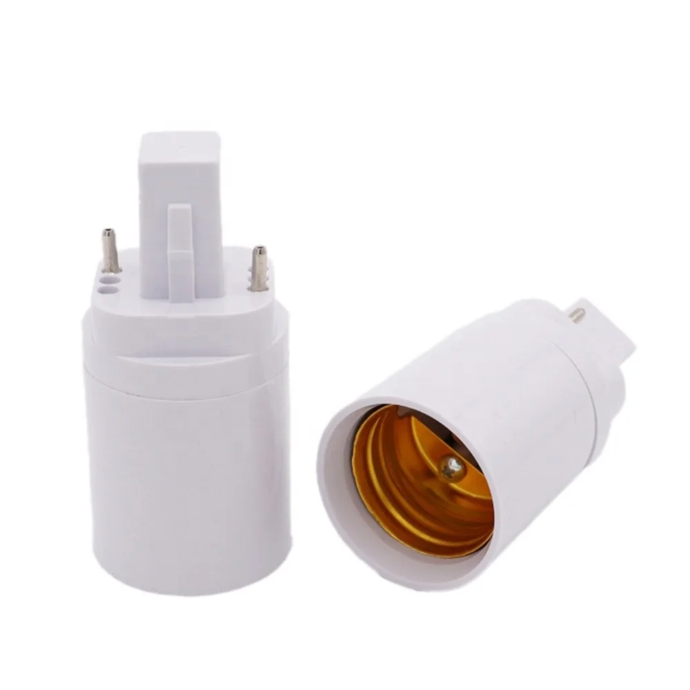 G24 Short Style 2-Pin 4-Pin Lamp Base GX24 Lamp Head Converter Extended G24-E27 Light Socket For LED G24 To E27 Lamp Holder