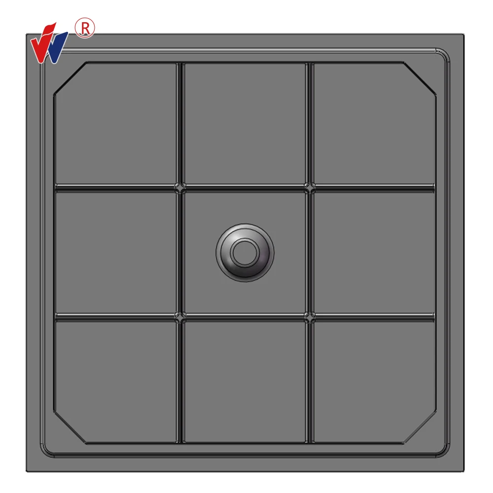 Class B125 Ductile Iron GGG 500-7 with Rubber Gasket Lock System Anti Theft Side Road Way Used Hatch  Manhole Cover