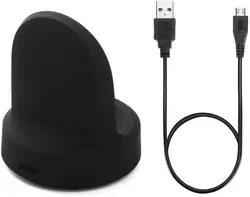 For Samsung Gear S3 Charger, Qi Charging Dock for Samsung Gear S3 Classic/Frontier Smartwatch (Black)
