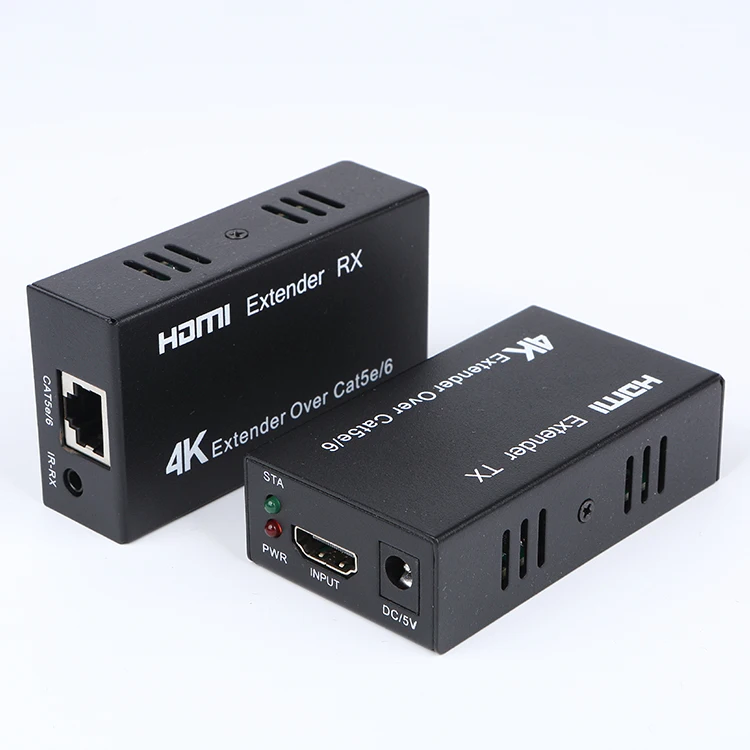 4K HD hest resolution up to 4K 2K@30Hz transmitter and receiver 4k signal over lan cable