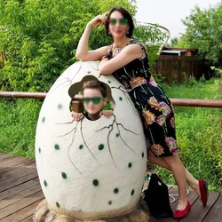 Jurassic Park World Big Life Size Fiberglass Dinosaur Eggs for Taking Photo Dino