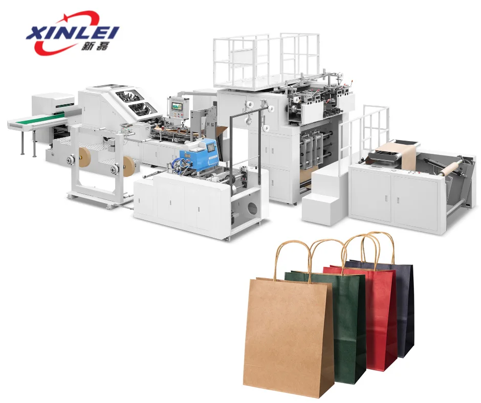 New Design Low Price High Speed Shopping Paper Bags Automatic Machine Making Machine make paper bags craft/kraft food flat